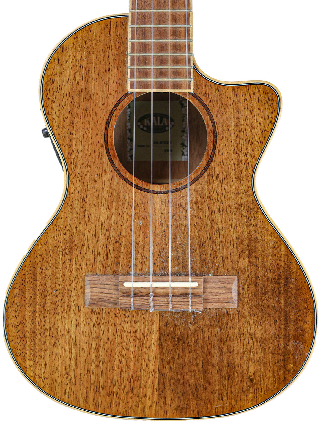 Kala KA-KTGE-C Hawaiian Koa Tenor Cutaway Ukulele - USA