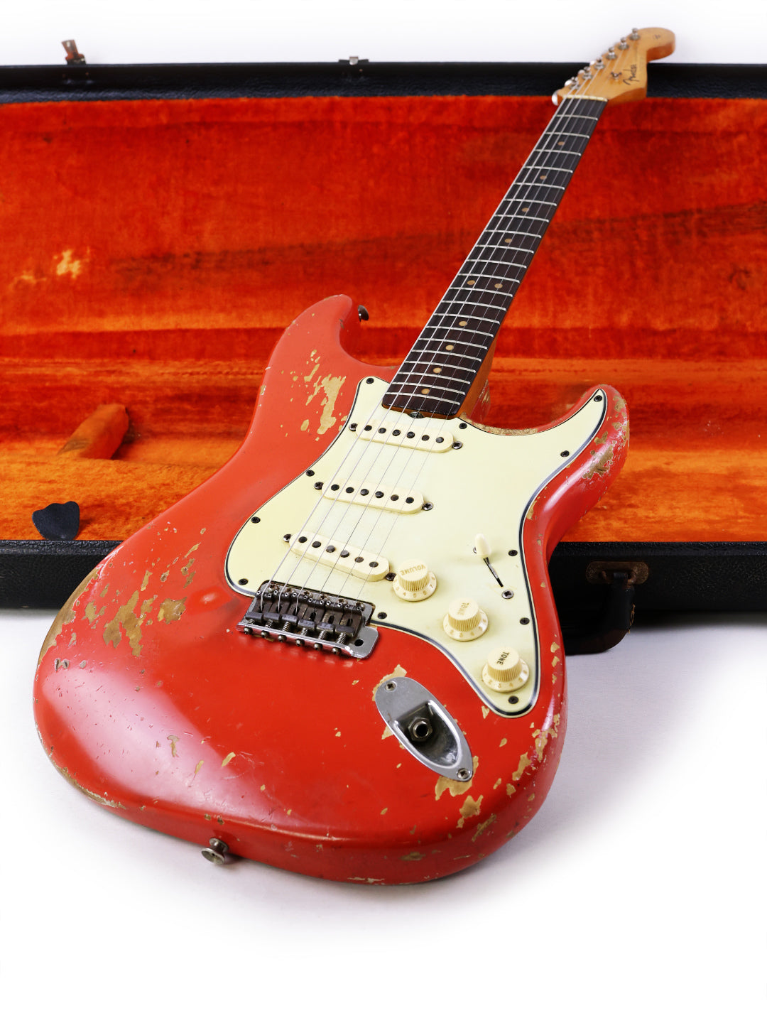 Fender strat on sale fiesta red